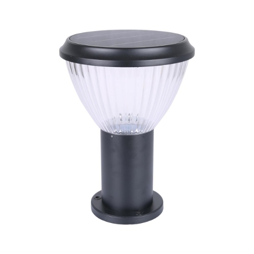 Round Solar Lawn Light GSGD350-5WRD - 30LED 3000K Warmwhite Outdoor Pathway Light with 5W Solar Panel and 8AH Battery