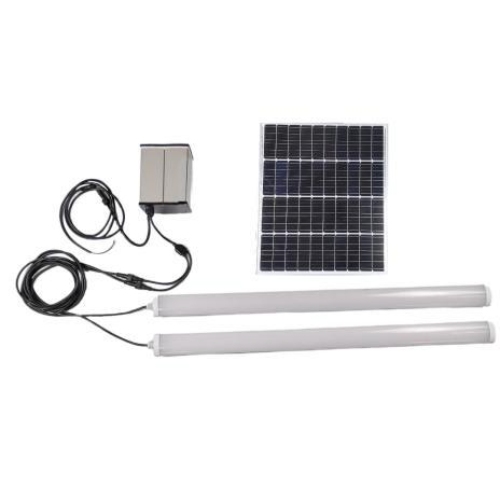 LED Solar Powered Batten Light System SGRL4810 - 20W 240pcs SMD LED IP66 Waterproof Solar Lighting with 80W Mono-crystalline Panel