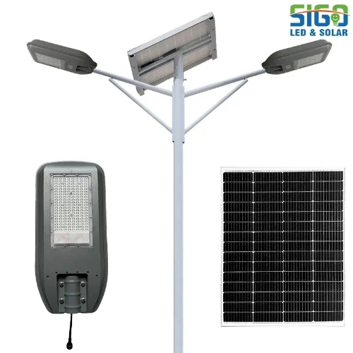 Dual-Head Mono-crystalline Solar LED Street Light